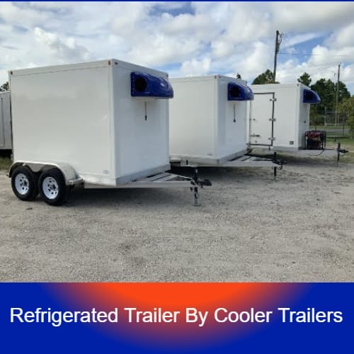 7x16 Small Refrigerated Trailer For Sale